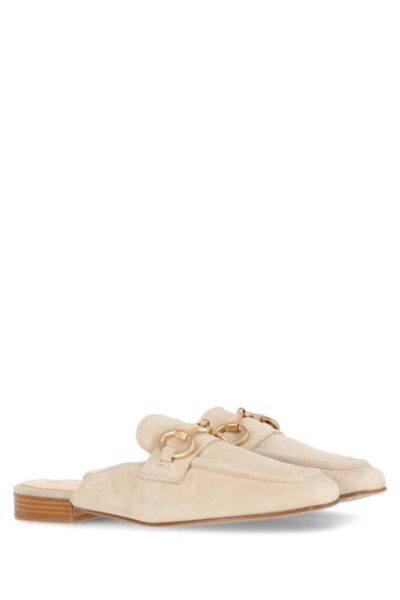 Slipper luxury suede sand Fred de la Bretoniere