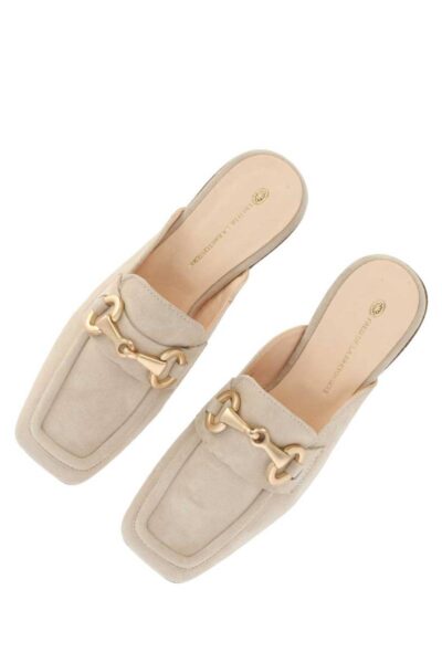 Slipper luxury suede sand Fred de la Bretoniere