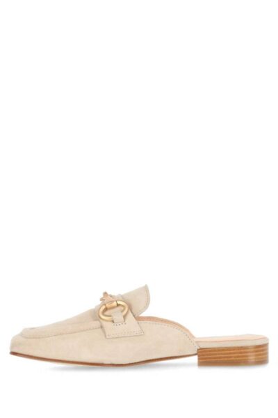 Slipper luxury suede sand Fred de la Bretoniere