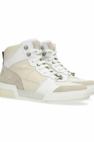 Revin sneaker high white/silver Shabbies Amsterdam