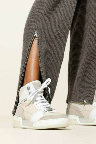 Revin sneaker high white/silver Shabbies Amsterdam