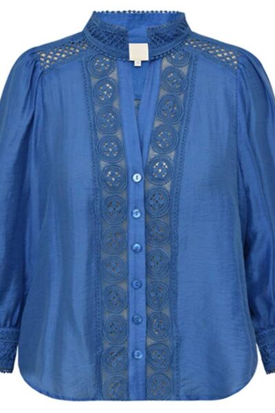 Soffy blouse ocean blue Gossia