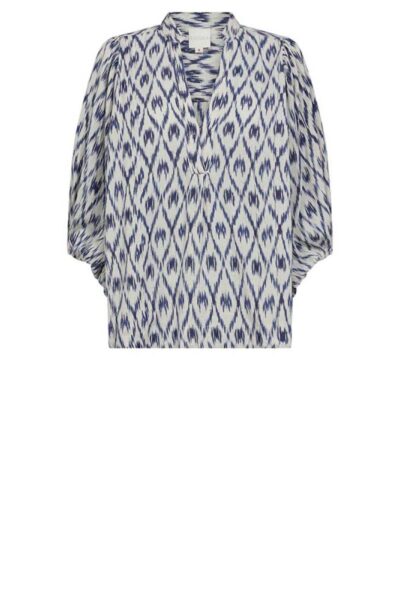 Sigga jo blouse blue white Gossia
