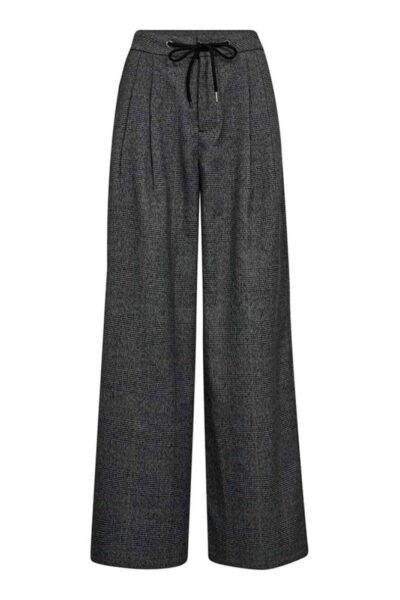 Michelle check tailor tie tall grey Haute L’Amitie