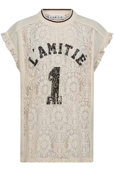 Football lace frill top pearl Haute L’Amitie