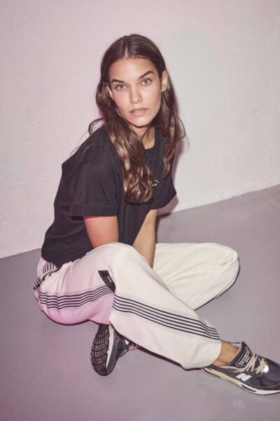 Baggy track pants off white Haute L’ Amitie