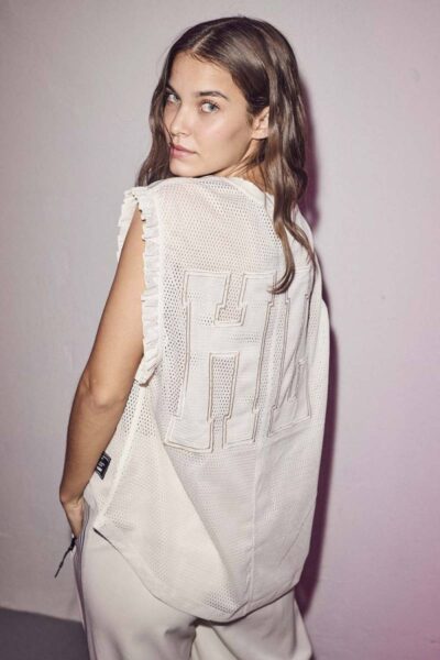 Drift frill sports top pearl Haute L’Amitie