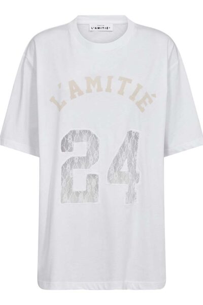 24 Lace number tee white Haute L’Amitie