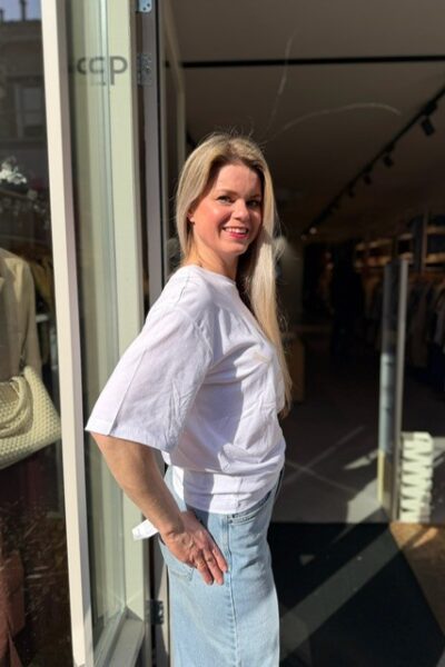 24 Lace number tee white Haute L’Amitie