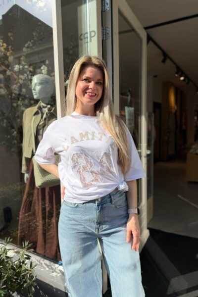 24 Lace number tee white Haute L’Amitie