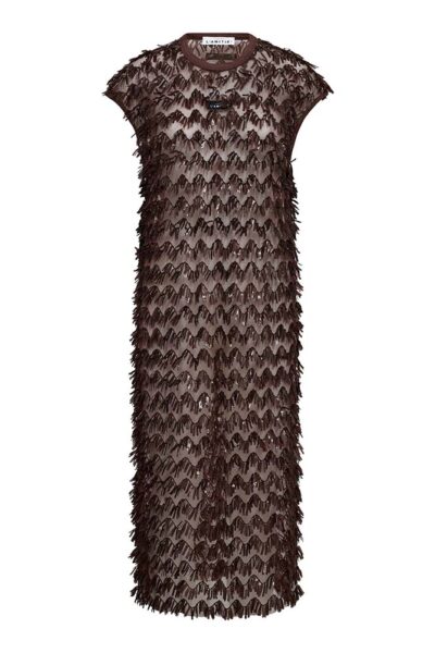 Limone dress mocca Haute L’Amitie