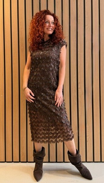 Limone dress mocca Haute L’Amitie