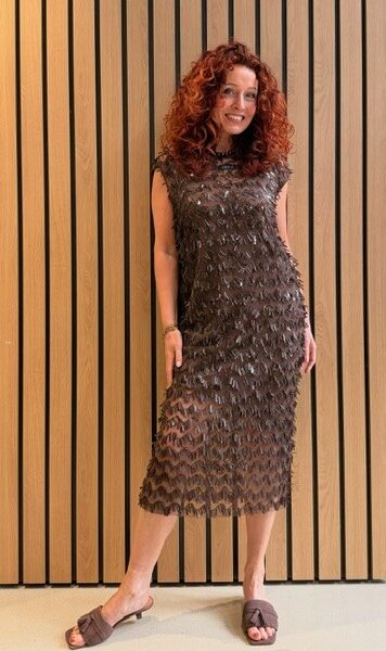 Limone dress mocca Haute L’Amitie