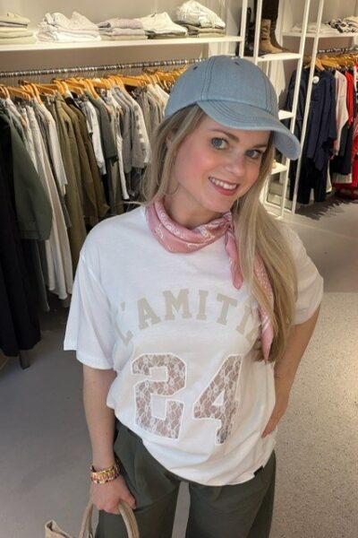 24 Lace number tee white Haute L’Amitie