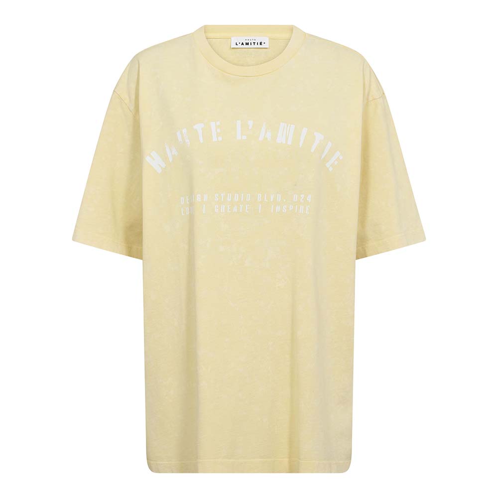 Noma acid curve studio tee pale yellow L'Amitie - Afbeelding 2