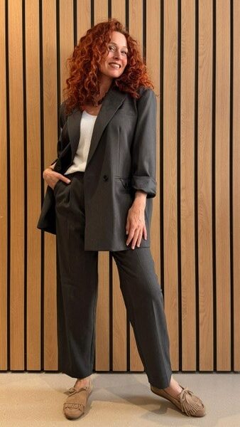 Amy crop tall pant grey melange Haute L’Amitie