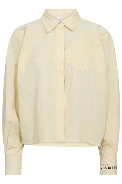 Sophie yellow stripe shirt pale Haute L’Amitie