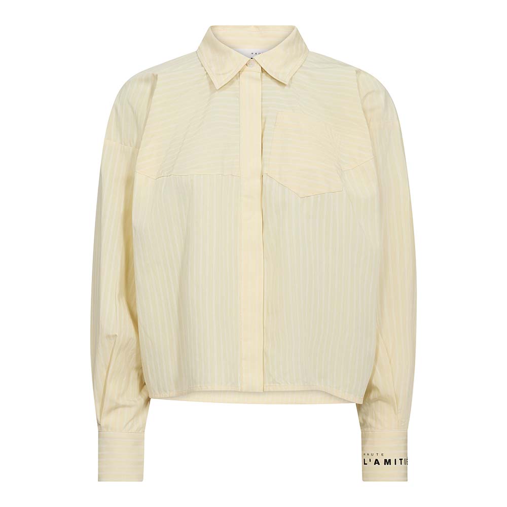 Sophie yellow stripe shirt pale Haute L'Amitie - Afbeelding 2