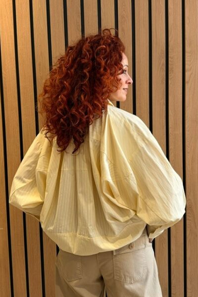 Sophie yellow stripe shirt pale Haute L’Amitie