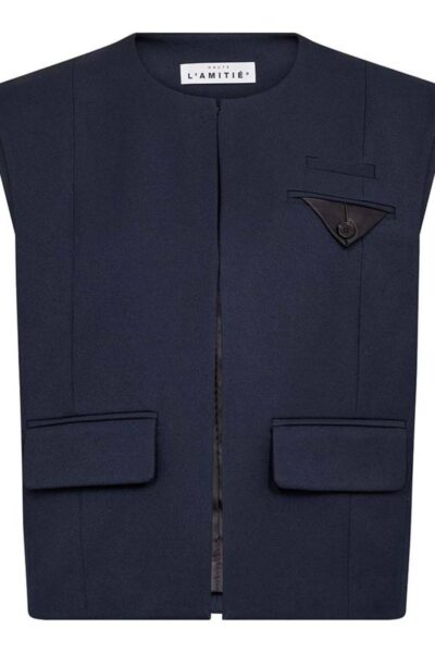 Premiere box waistcoat navy Haute L’Amitie