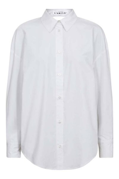 Twist bow shirt white Haute L’Amitie