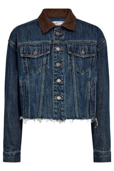 Denize crop denim jacket bl.denim Haute L’Amitie