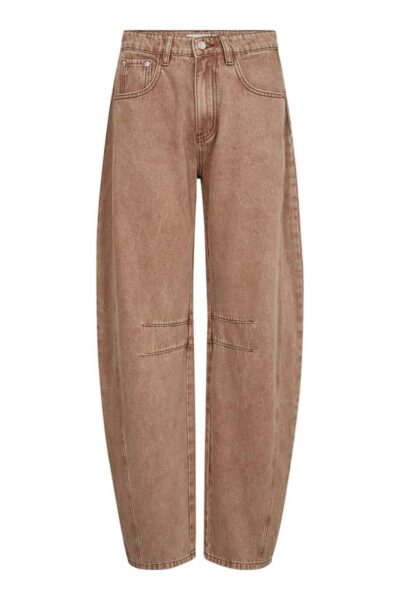 Drew barrel panel tall jeans camel Haute L’Amitie