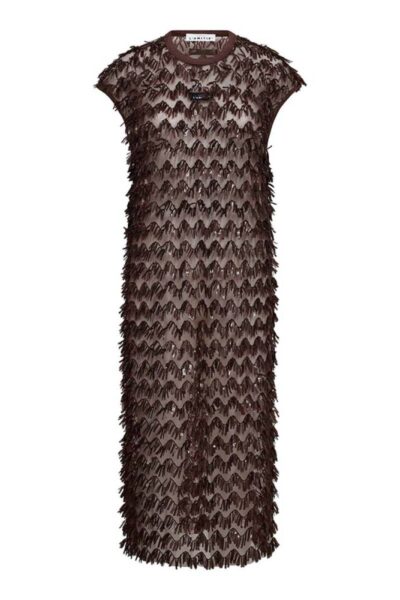 Limone dress mocca Haute L’Amitie
