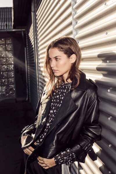 L’Amitie mesh ls o-neck black Haute L’Amitie