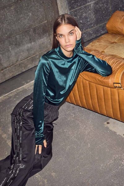 Logo tape track tall pant black Haute L’Amitie