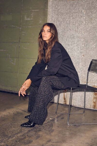 Premiere oversize triangle blazer black L’Amitie