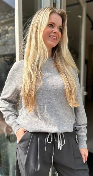 Mine sweat knit grey melange Haute L’Amitie