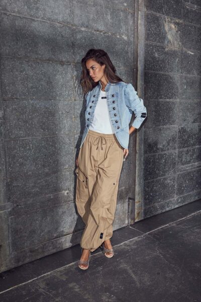 Air zip pant walnut Haute L’Amitie