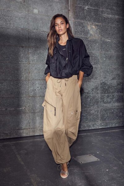 Air zip pant walnut Haute L’Amitie