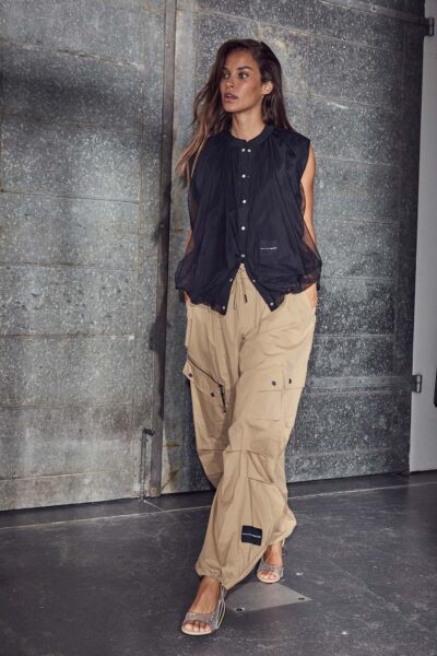 Air zip pant walnut Haute L’Amitie