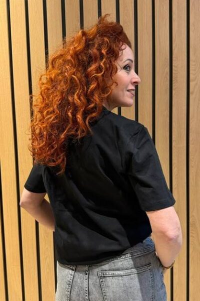 Pearl bow tee black Haute L’Amitie