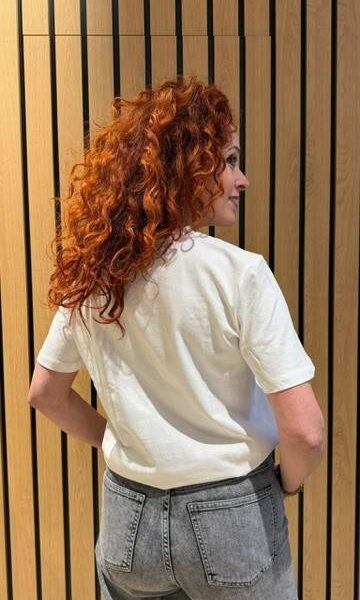 Pearl bow tee off white Haute L’Amitie