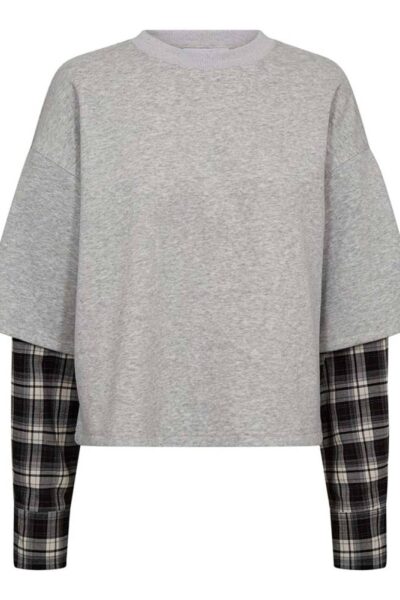 Sweat ls shirt mix grey melange Haute L’Amitie