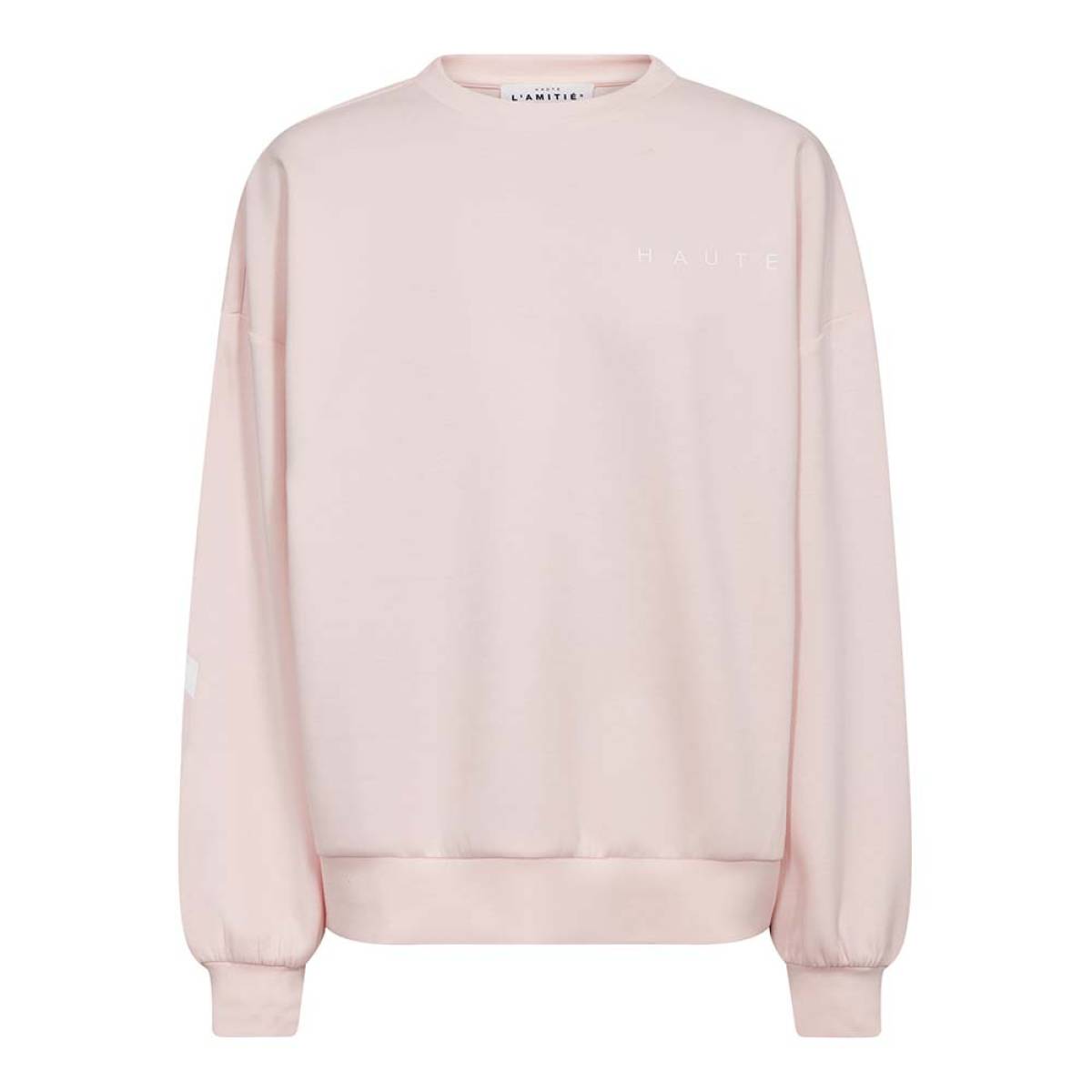 Maxi split logo sweat iced rose Haute L'Amitie