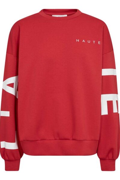 Maxi split logo sweat red Haute L’Amitie