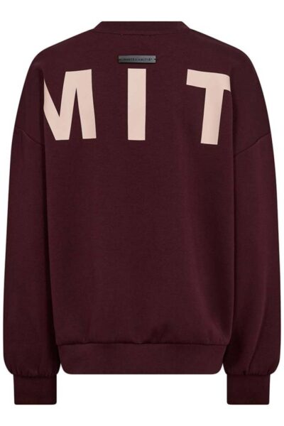 Maxi split logo sweat wine Haute L’Amitie