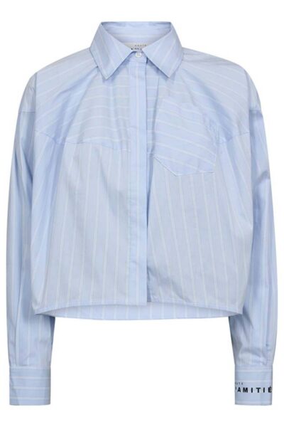 Sophie stripe shirt pale blue Haute L’Amitie