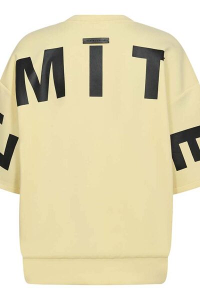 Maxi split sslogo sweat pale yellow Haute L’Amitie