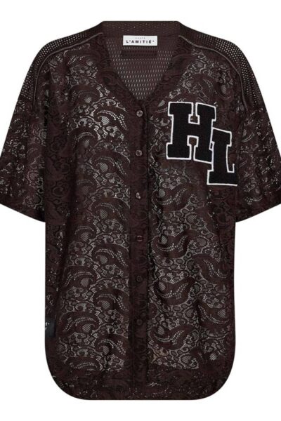 Court lace tee mocca Haute L’Amitie