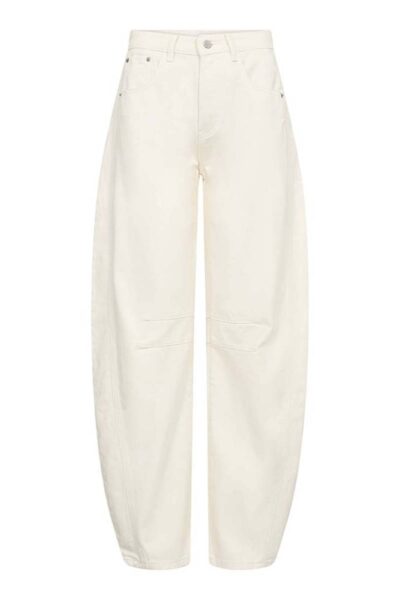 Drew barrel panel tall jeans white Haute L’Amitie