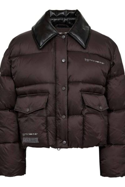 Climb crop pocket jacket dusty moca Haute L’Amitie