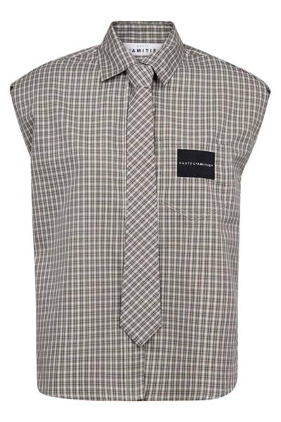 Chess ns tie shirt beige Haute L’Amitie