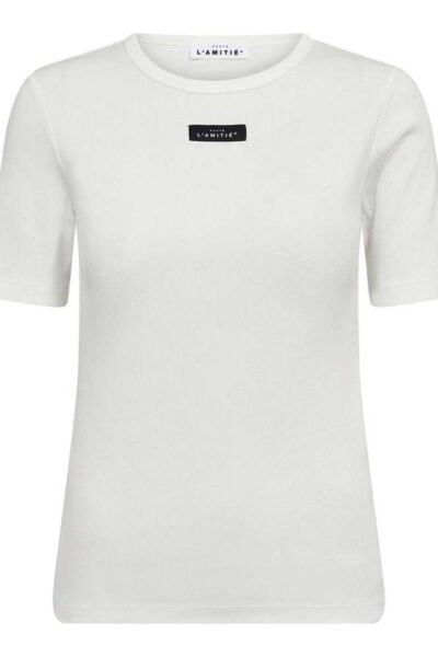 Vintage rib tee white Haute L’Amitie