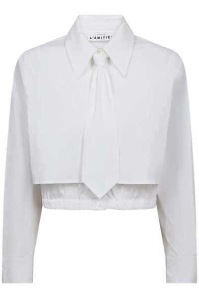 Inez tie shirt white Haute L’Amitie