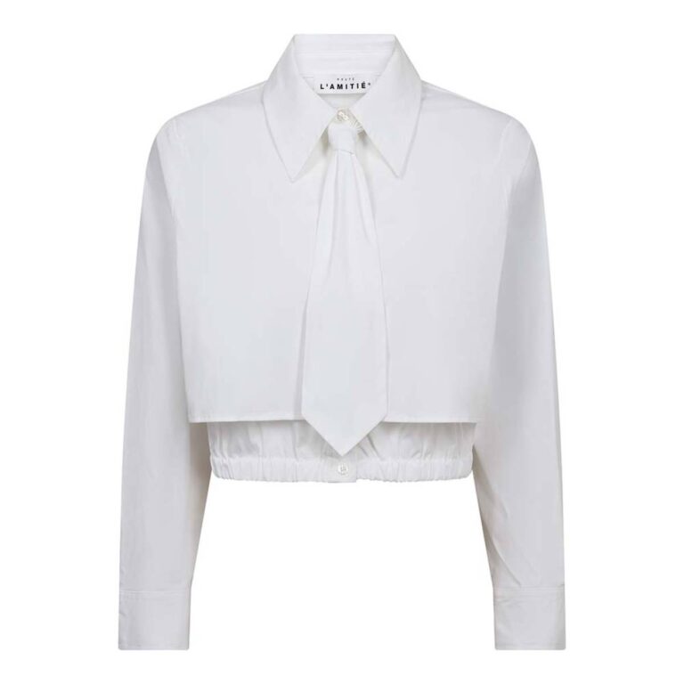 Inez tie shirt white Haute L'Amitie